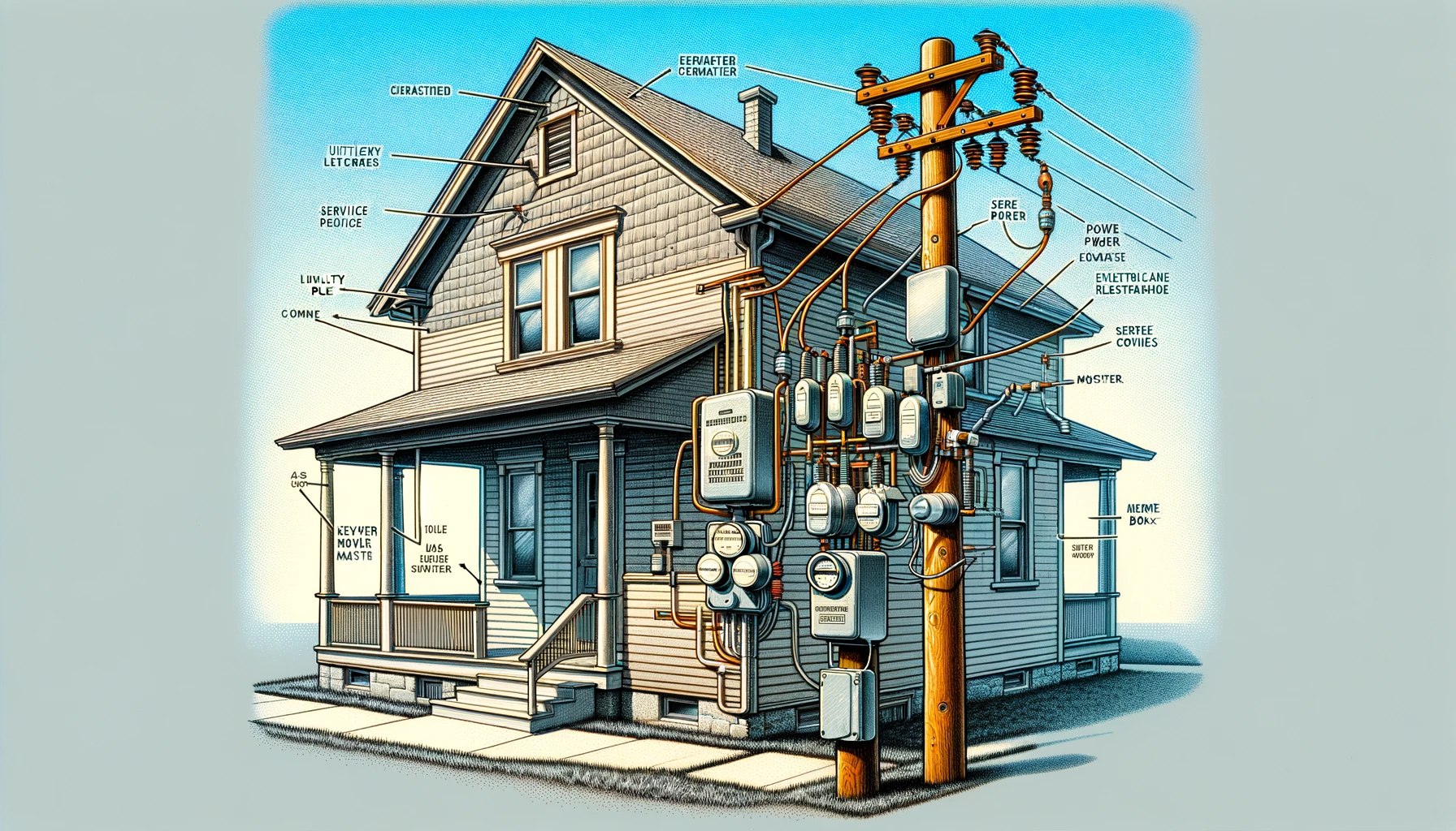 Point of attachment for Electrical Service