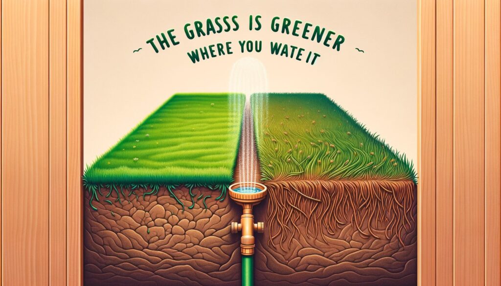 The Grass Is Greener Where You Water It