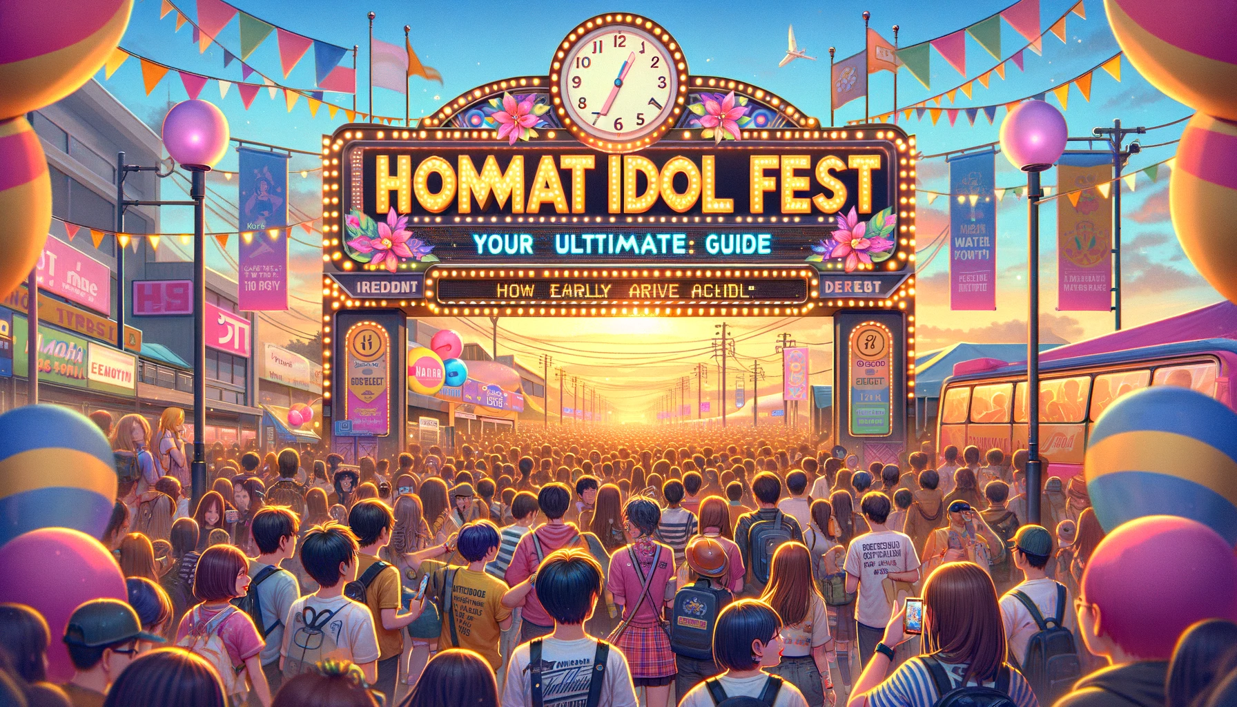 How Early to Arrive at Homat Idol fest